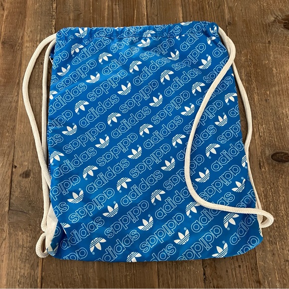 Adidas Blue and White Drawstring Bag - Picture 4 of 7